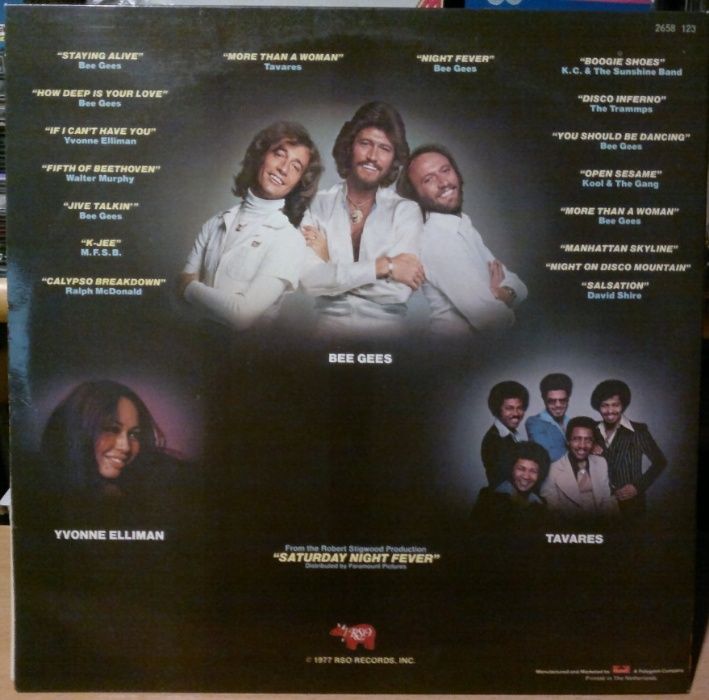 Muzyka z filmu "Saturday Night Fever"(J.Travolta, Bee Gees) Winyl 2 LP