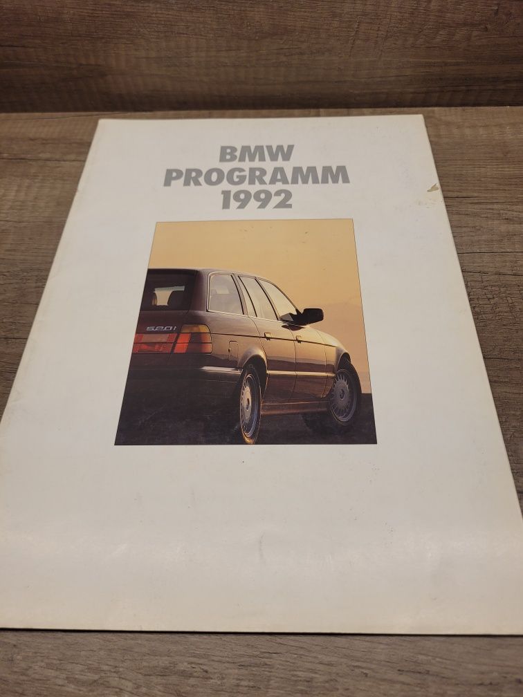 Prospekt BMW Program 1992 E30 E36 E34 M5 E32 E31 K1