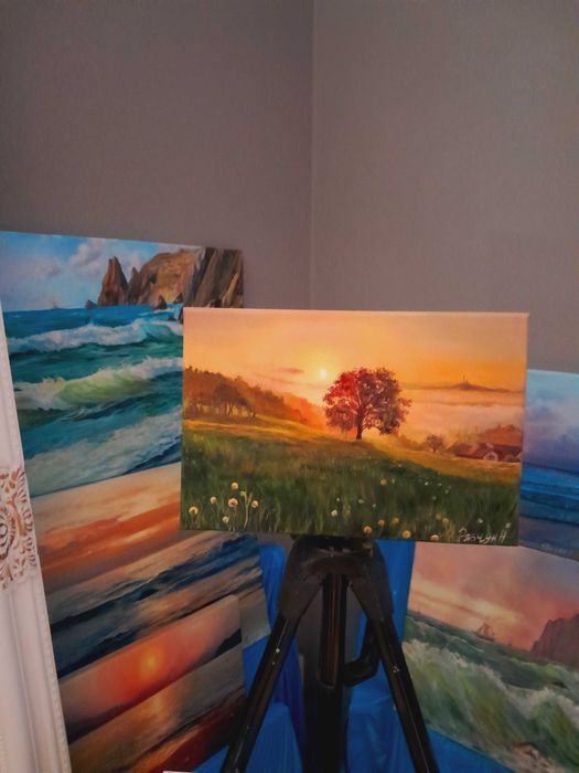 obraz olejny Magiczny świt 20*30