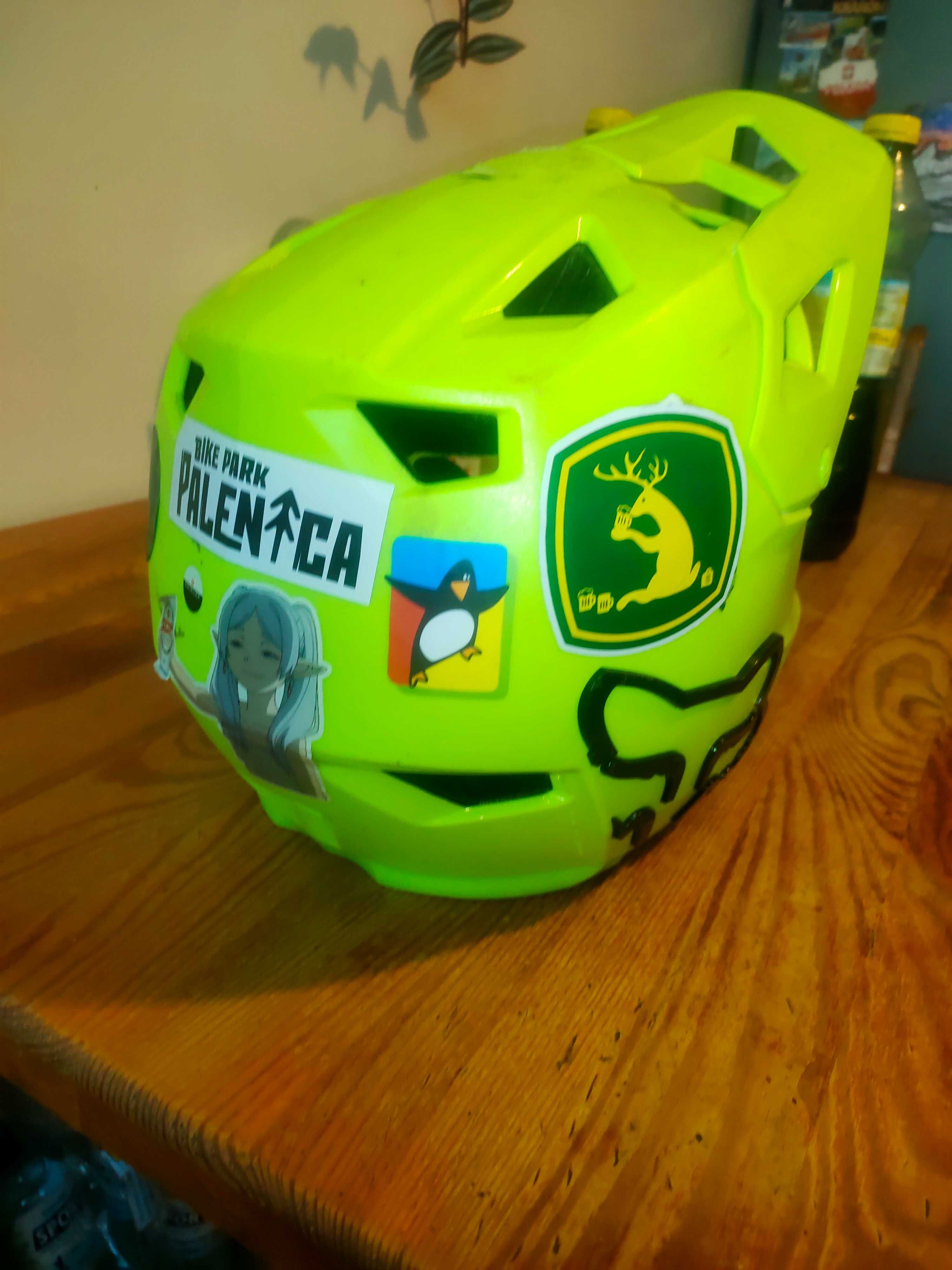 Kask Fox rampage yellow fluo