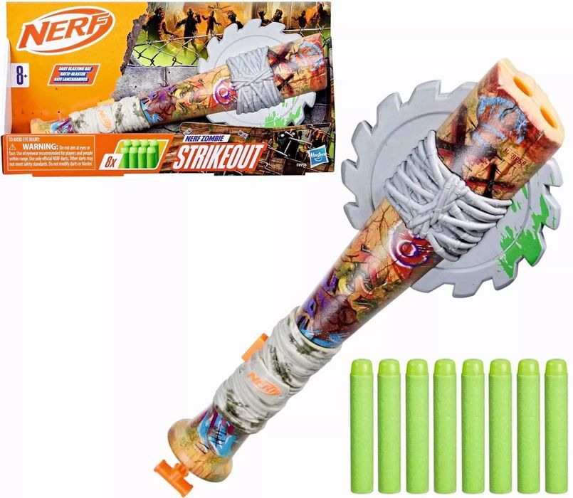 NERF Zombie Strike Out maczuga z piłą F8958. Hasbro. Nowy Produkt