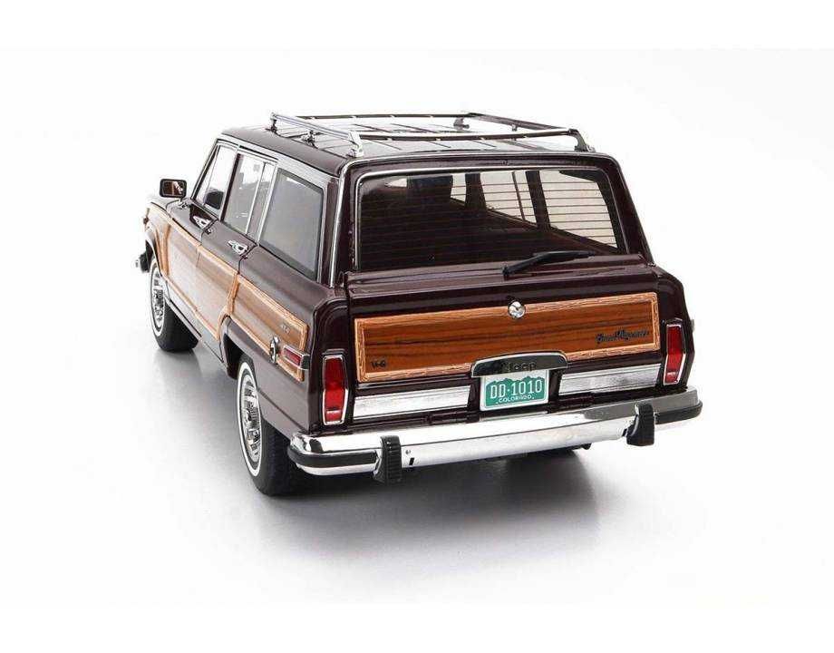 Jeep Grand Wagoneer 1989 Bordeaux Wood DD-Models formy Autoart 1:18