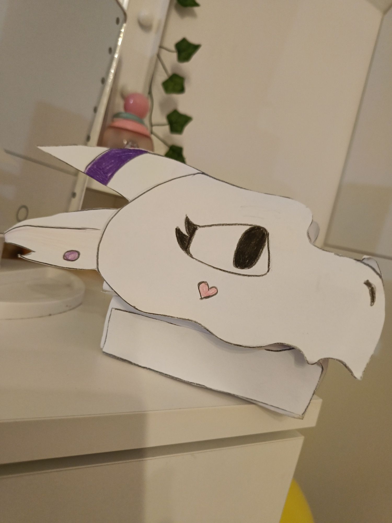 Paper dragon puppet