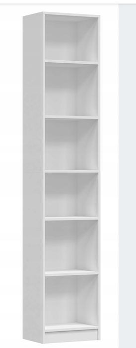 Regał witryna szafka na ksiazki biała