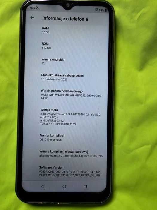 Smartfon chiński LTE 5G
