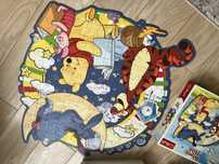 Duże puzzle edukacyjne, Kubuś Puchatek, Tygrysek, Prosiaczek