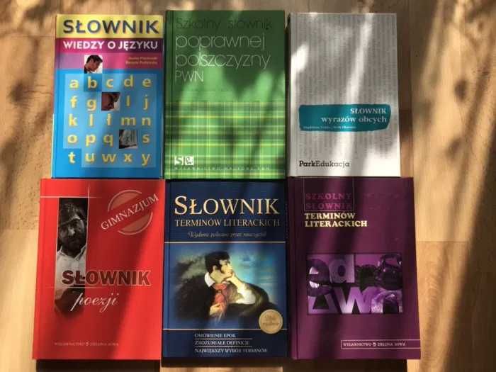Nowe słowniki języka polskiego w twardej oprawie: matura,liceum,studia
