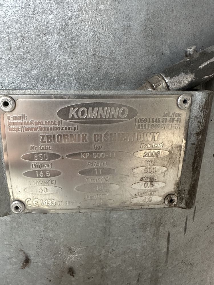 Kompresor BOGE zbiornik i piaskarka