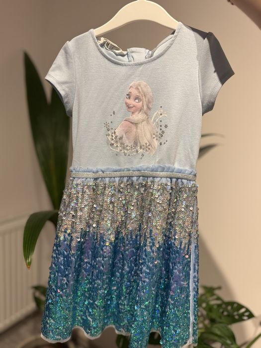 Sukienka na bal przebierańców kraina lodu elsa h&m 110 116