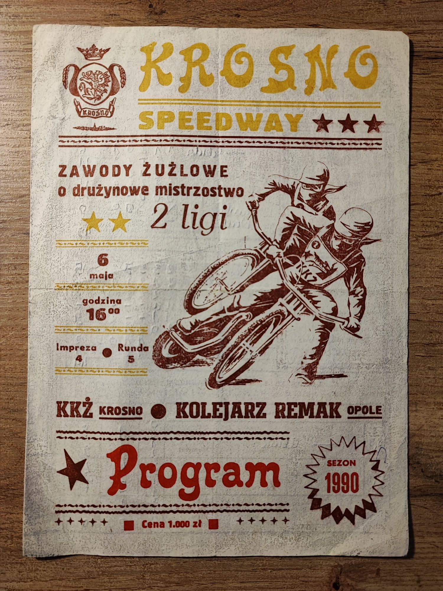 Żużel DM2L 1990 KKŻ Krosno Kolejarz Opole Speedway