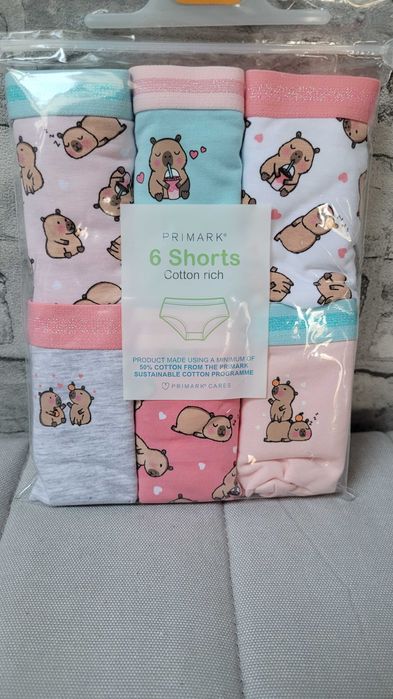 Bokserki dziewczęce z postacią kapibary PRIMARK