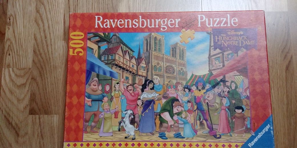 Puzzle Ravensburger Dzwonnik z Notre Dame 500 elementów.