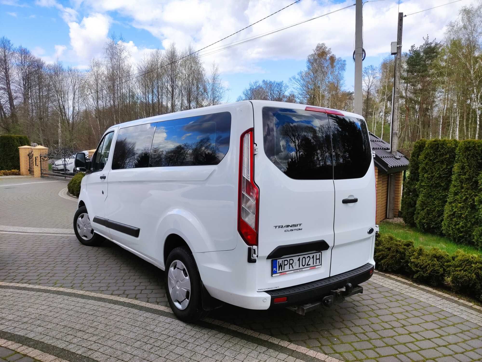 FORD TRANSIT CUSTOM Salon PL Long Lift 2020 R 9 cio osobowy FV23%