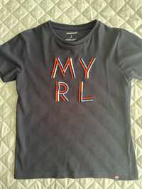 T-shirt mayoral azul como logotipo