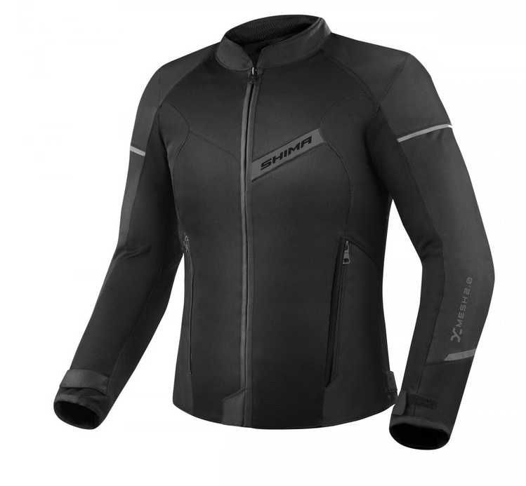 Kurtka tekstylna SHIMA X-MESH 2.0 BLACK czarna, rozmiar XL