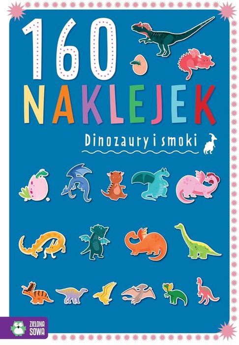 160 Naklejek Dinozaury I Smoki .