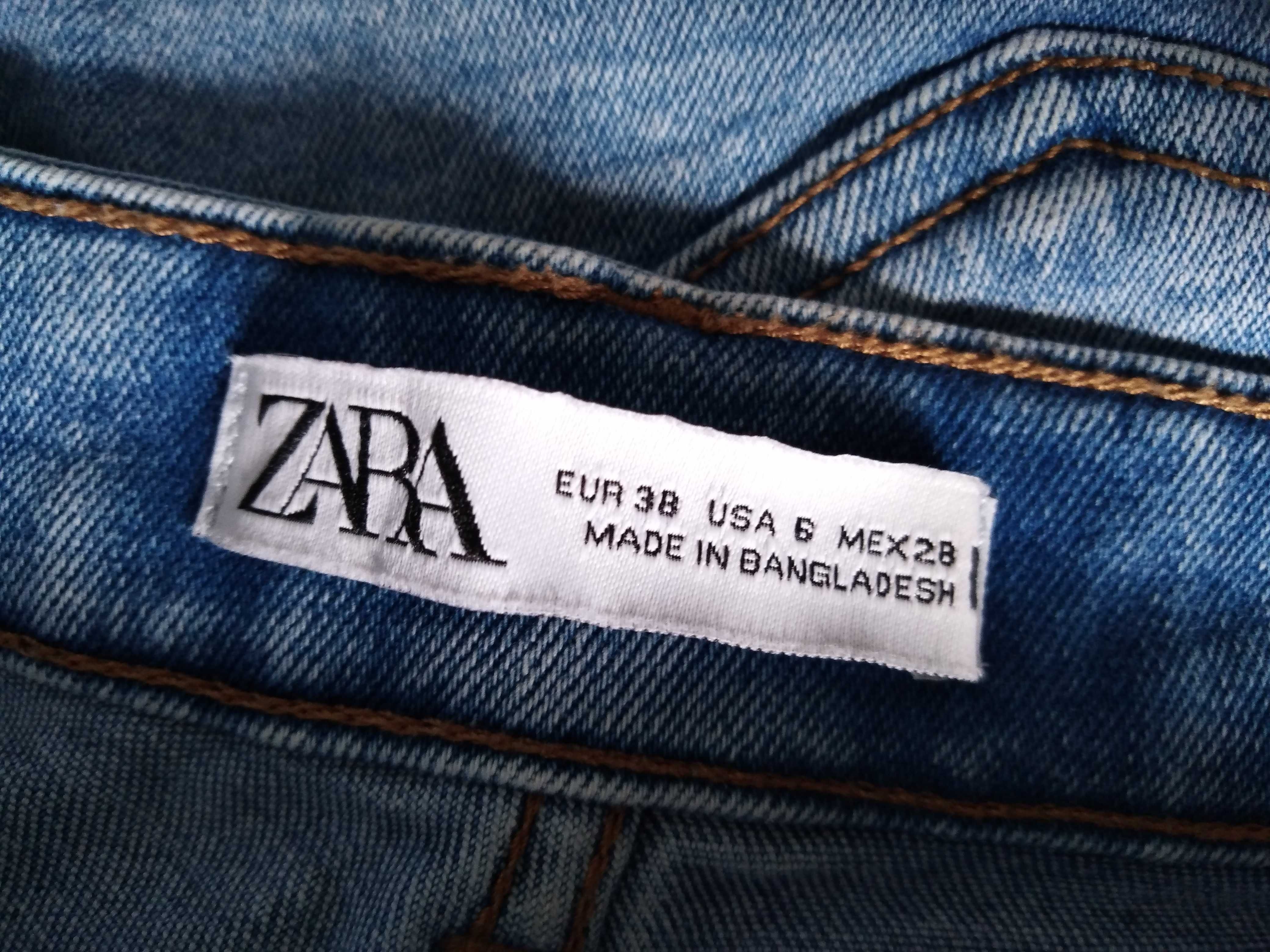Calças Ganga Azuis Zara 38
