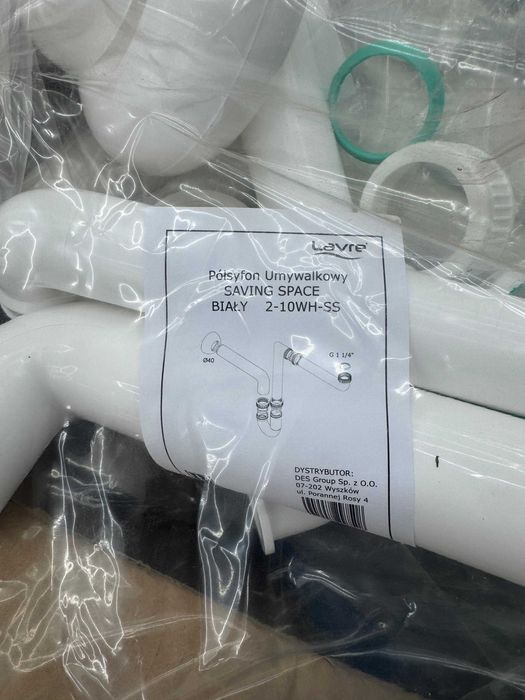 93 x PÓŁSYFON syfon do umywalki umywalkowy PRZYŚCIENNY