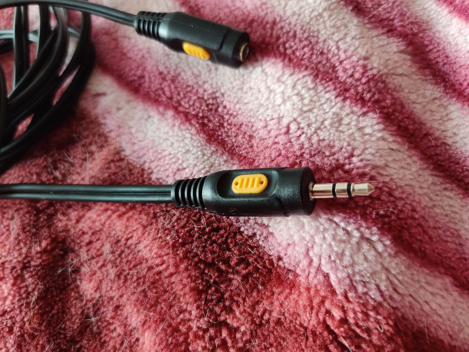 Kabel audio z gniazdem i wtyczką Jack 3,5 mm przedłużacz