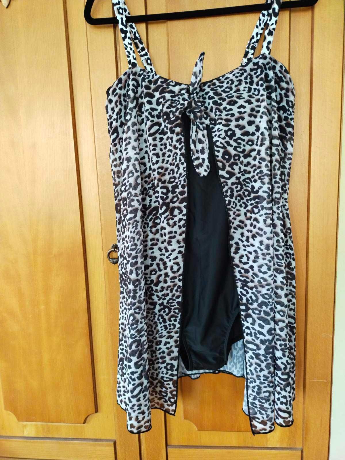купальник плаття цільне  з леопардовим принтом,  пляжне плаття Studio