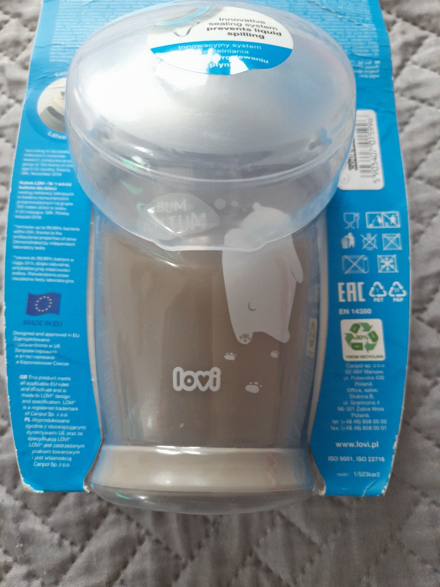 *NOWY* Kubek niekapek LOVI 360 stopni, 250 ml