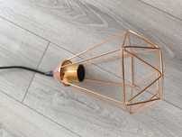 Lampa wisząca loft różowe złoto