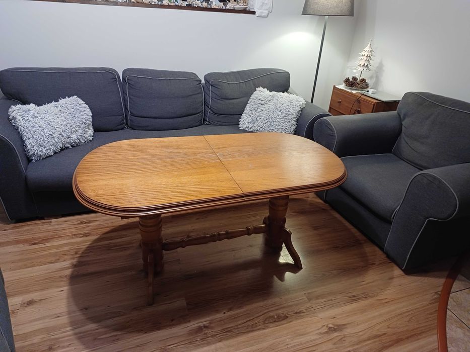 Ława dąb rustikalny podnoszona-rozkładana