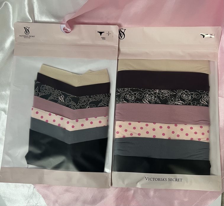 Набір трусиків Victoria’s Secret стірнги cheeky xs, s, m