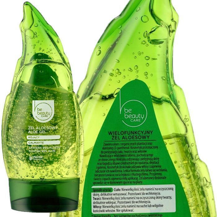 2X Kojący Żel Aloesowy Do Ciała 99% Aloesu 200Ml Vegan Be Beauty