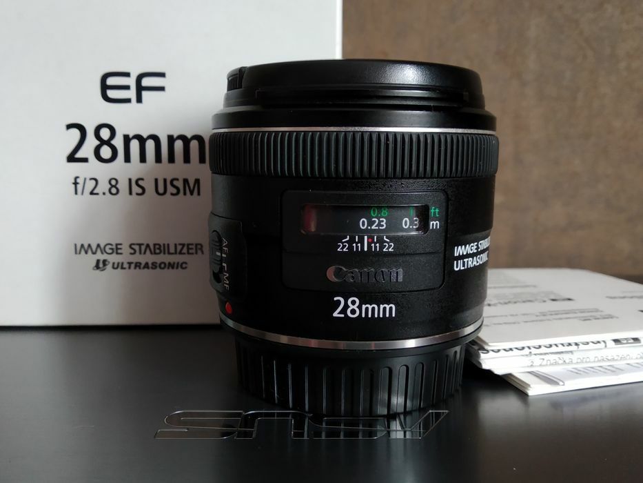 Об’єктив ШИРОКОКУТНИЙ Canon EF 28mm f/2.8 IS USM байонет Canon FE
