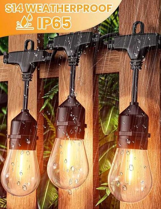Grinaldas Luzes exterior arraial pátio, jardim ou terraço 15 Metros