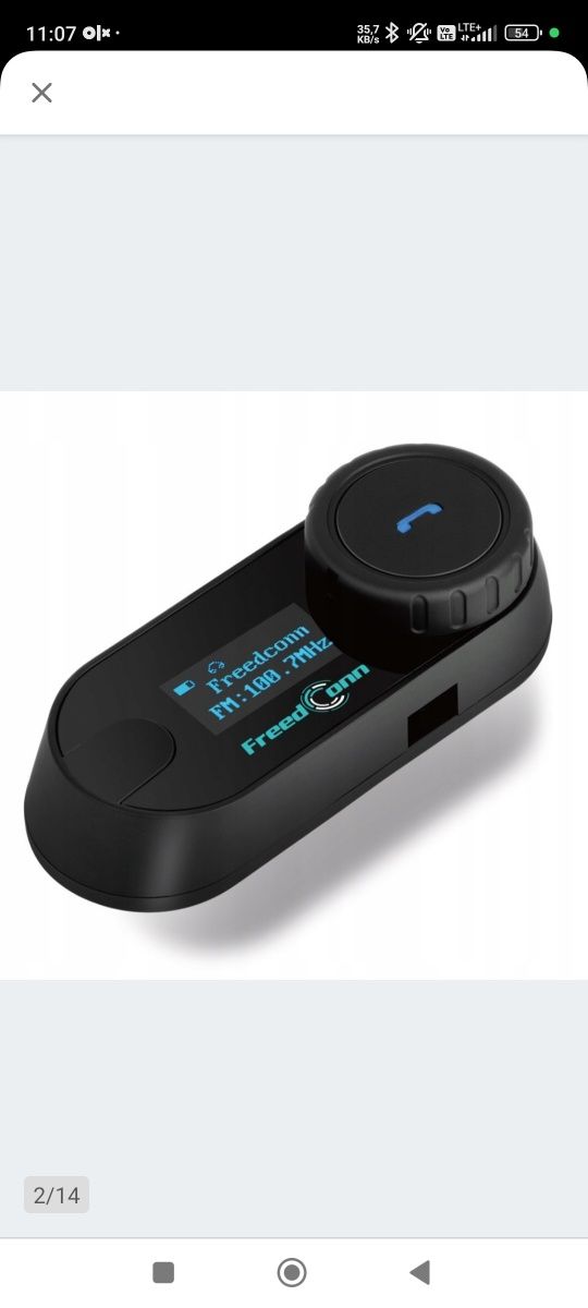 Interkom Bluetooth FreedConn T-Com VB po Polsku  radio zestaw 2 sztuk