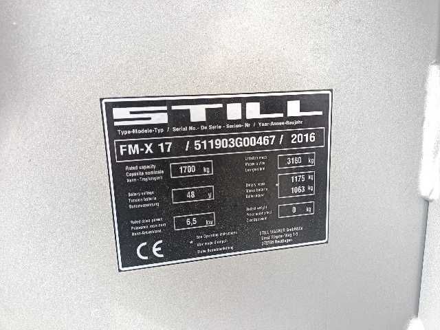 STILL FM-X 17 - Wózek widłowy wysokiego składowania, boczny