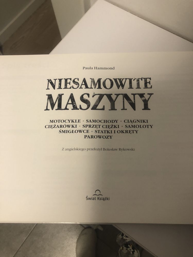 Niesamowite maszyny książka dla dzieci motoryzacja samochody motocykle