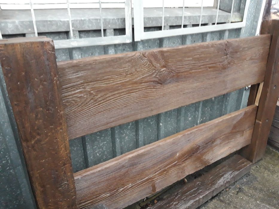 Panel ogrodzeniowy, drewno betonowe, ogrodzenie, panele