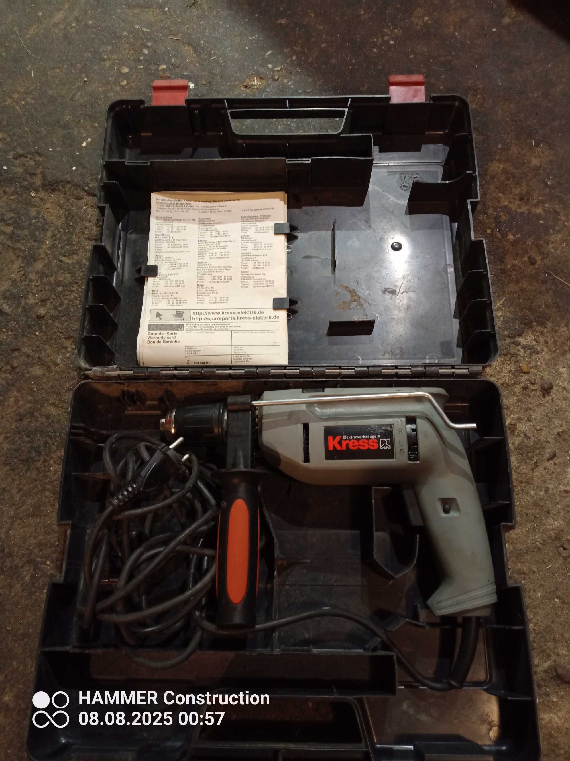 Wiertarka udarowa , Kress 550 SBLR-1