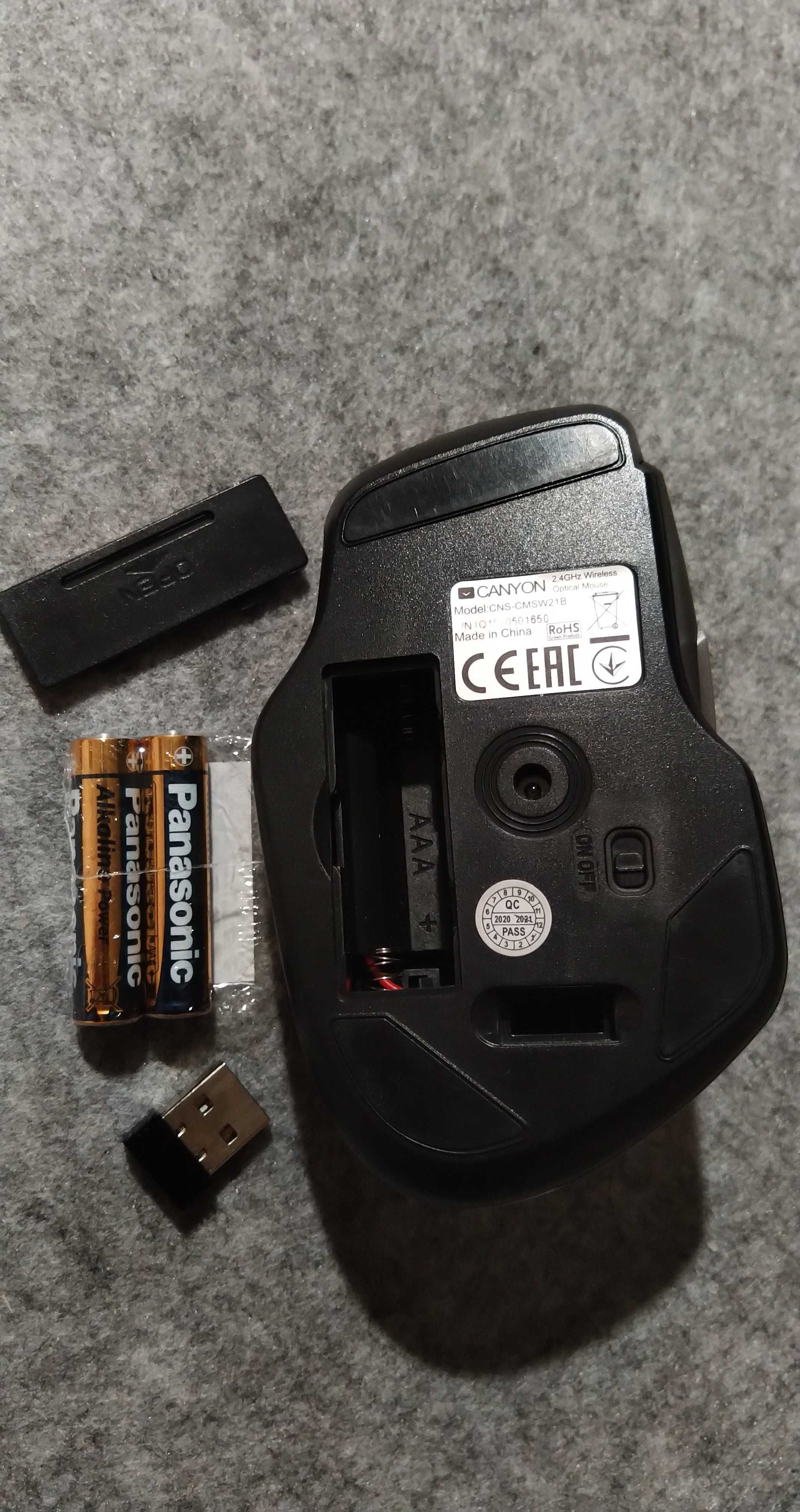 Комп'ютерна бездротова миша Canyon MW-21 Wireless Black (CNS-CMSW21B)