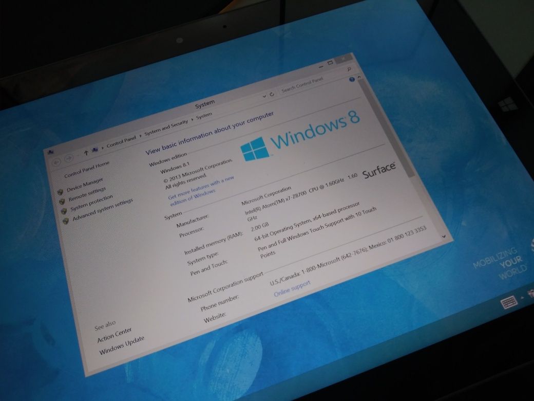 Планшет Microsoft Surface 3 Tablet LTE 1657