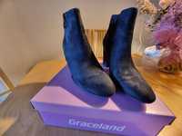 GRACELAND, Deichmann, botki, 41 granatowe, super stan