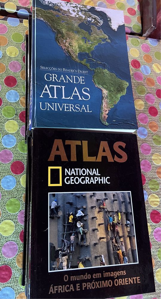 Lote livros Atlas National Geographic