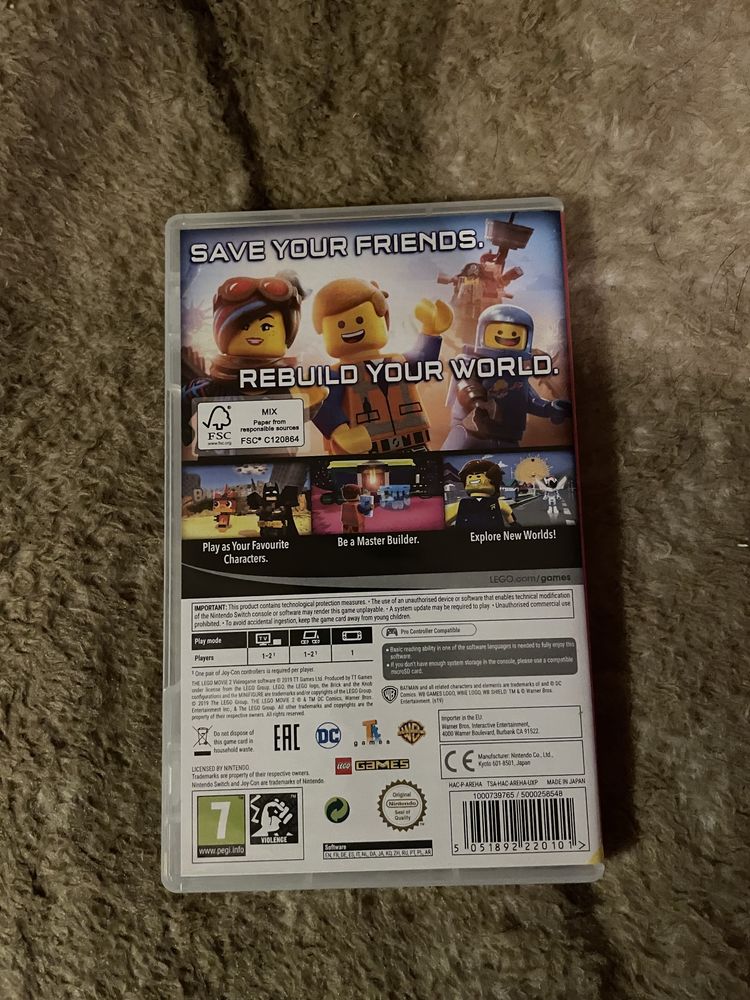 Gra nintendo switch the lego movie 2