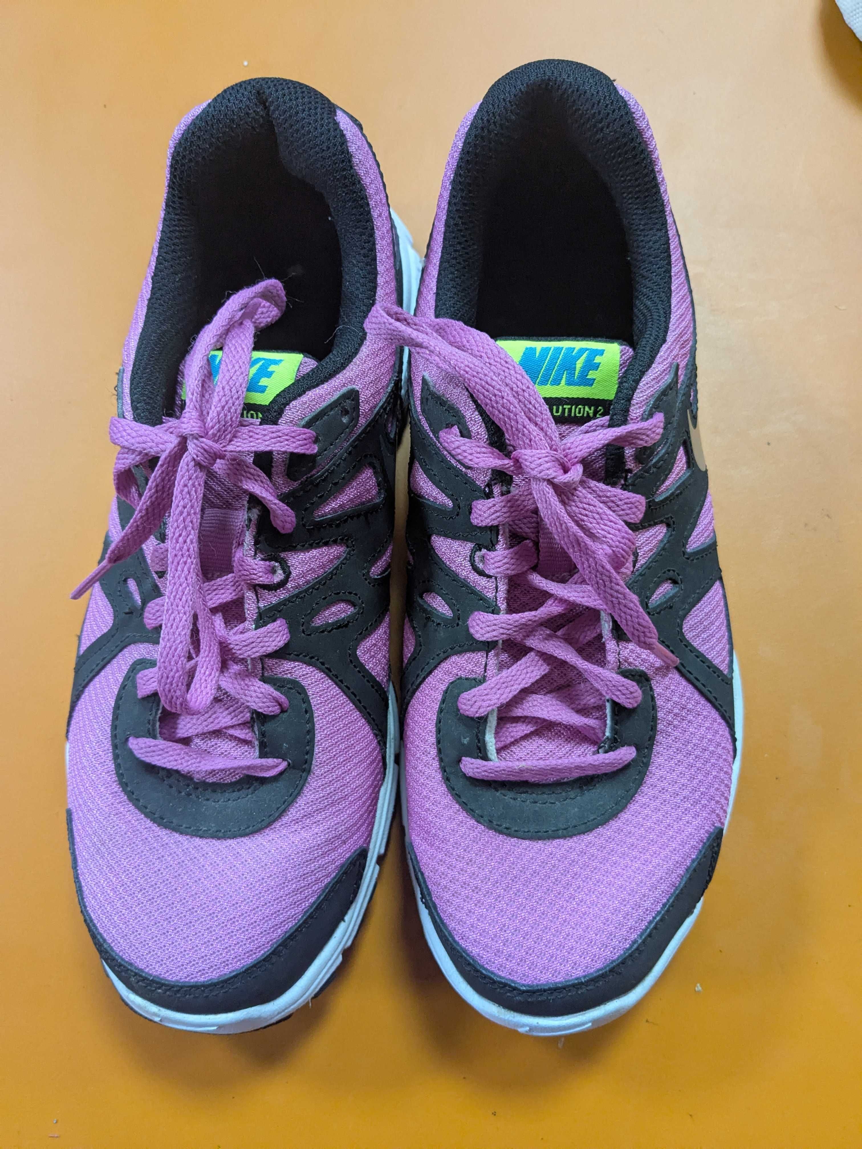 Nike revolution 2 sneakersy różowo czarne rozm. 38