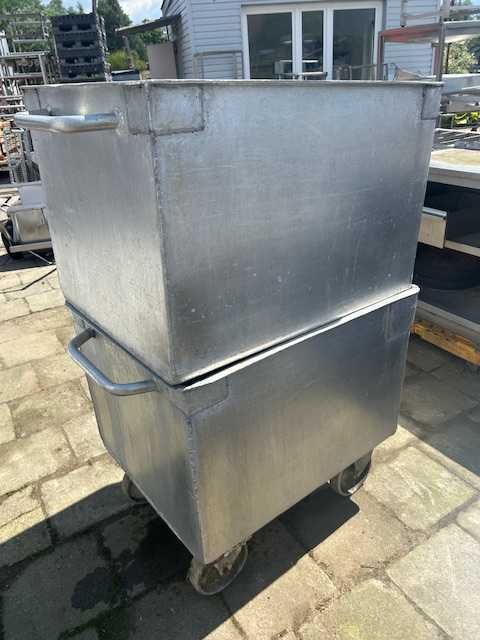 Zbiornik aluminiowy 70 x 83 x 60 na kółkach