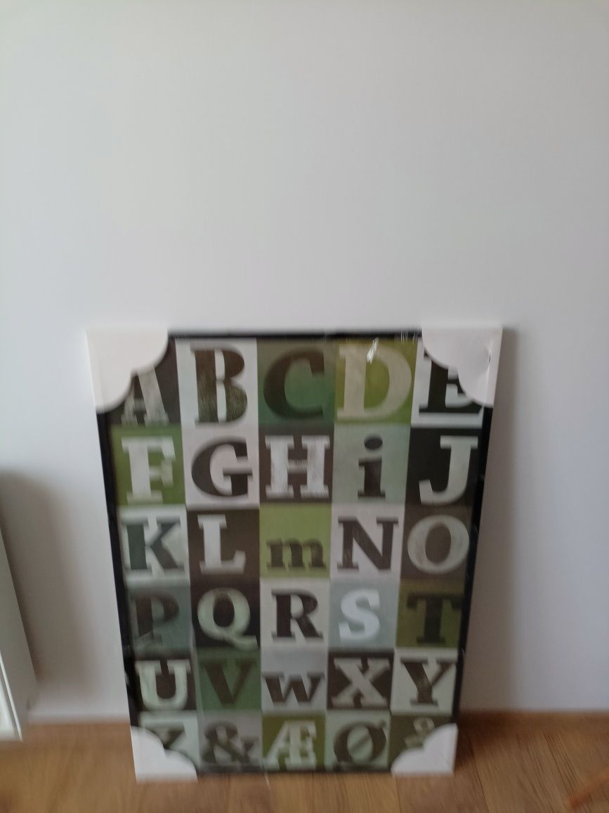 Obraz alfabet 70x100 duzy