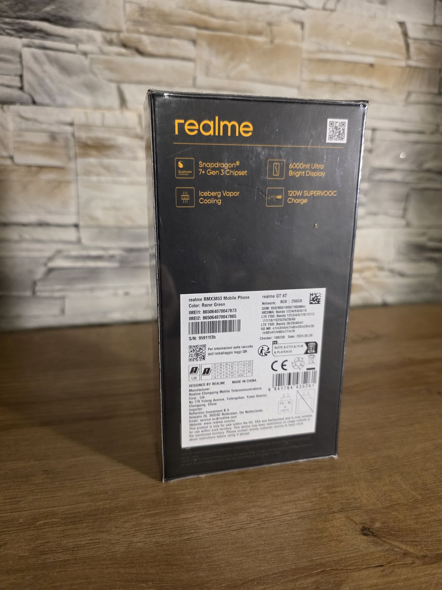 Nowy Realme GT 6T 8/256Gb - Razor Green -