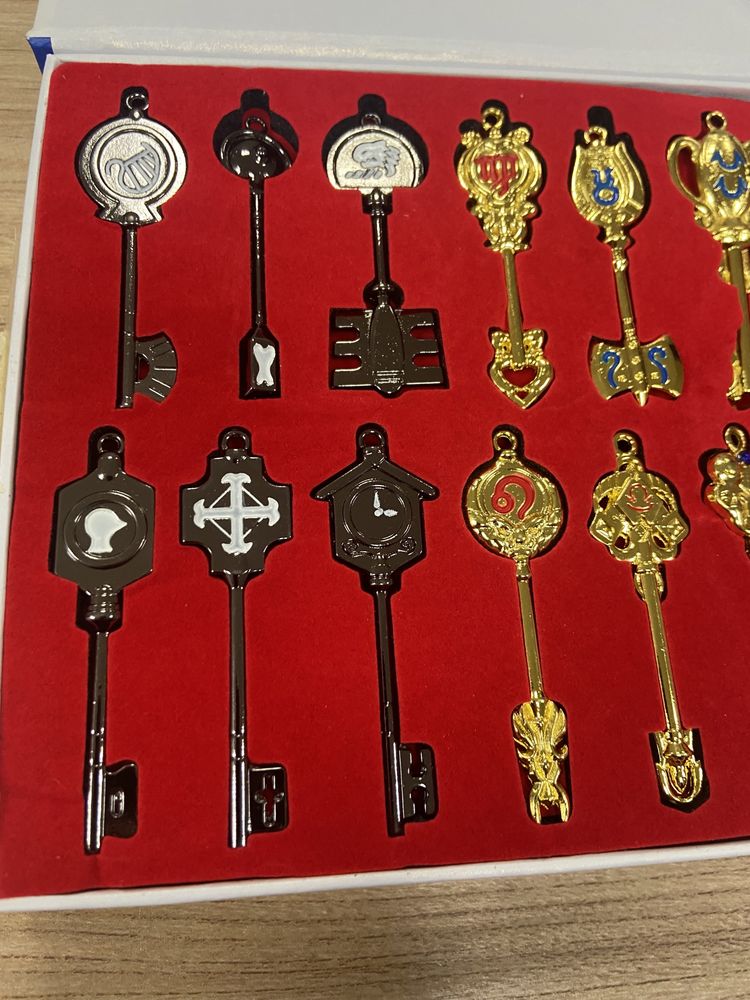 zestaw fairytale Lucy Cosplay klucze+naszyjnik+brelok