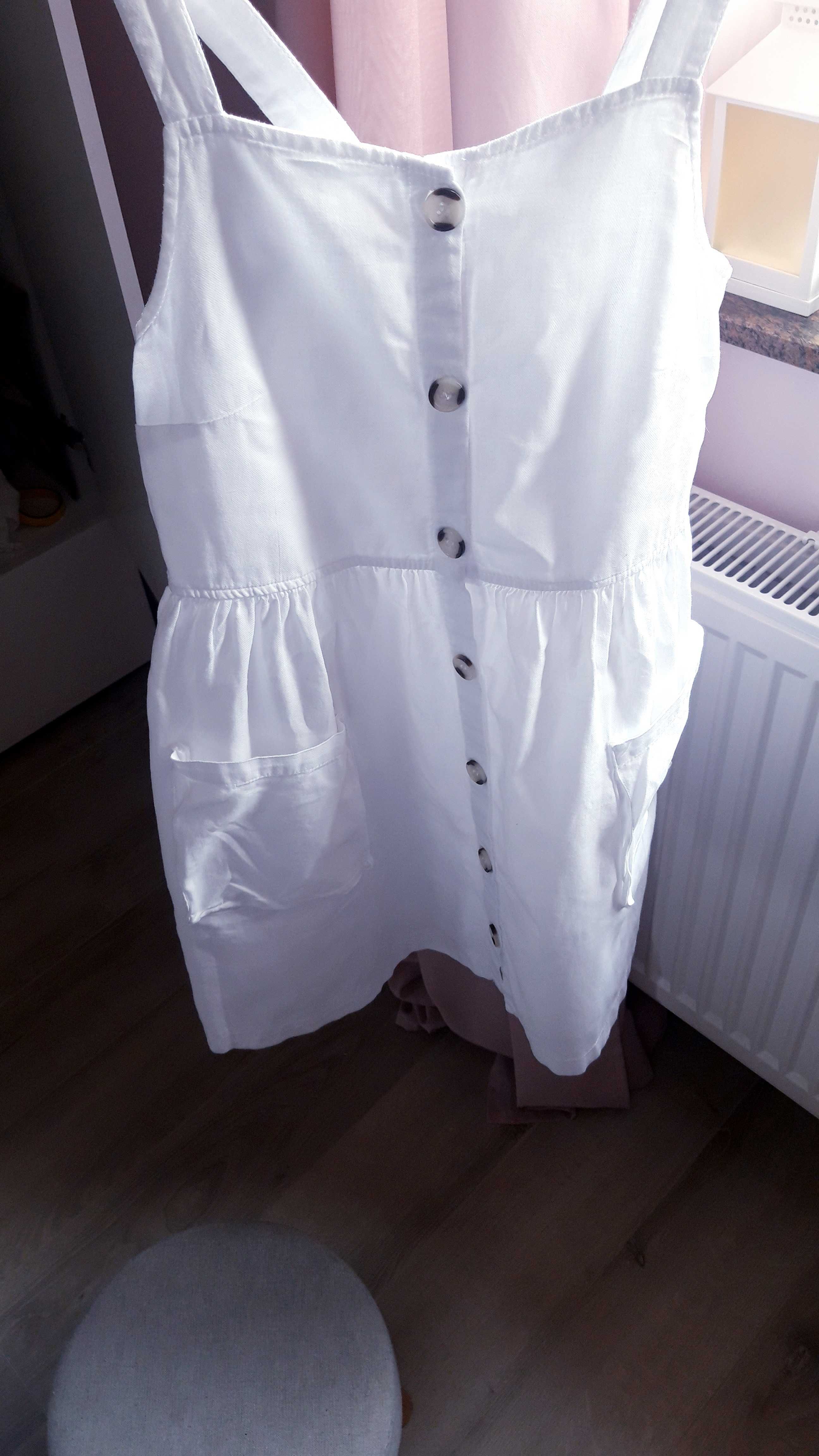 Sukienka biała coccodrillo 152