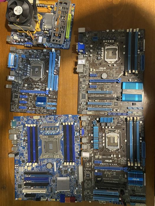 Материнські плати різні неробочі 1155, 1150 2011, AM2, AM3(+)