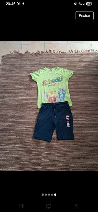 Marga curta mais calções