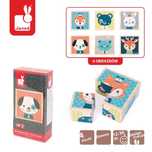 Janod, Klocki drewniane Puzzle 6w1, Las, Likwidacja sklepu